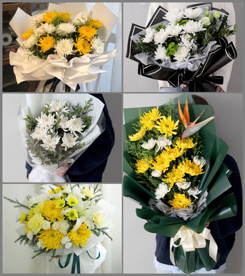 山东临沂沂南县砖埠镇陈石沟村白事花束代送